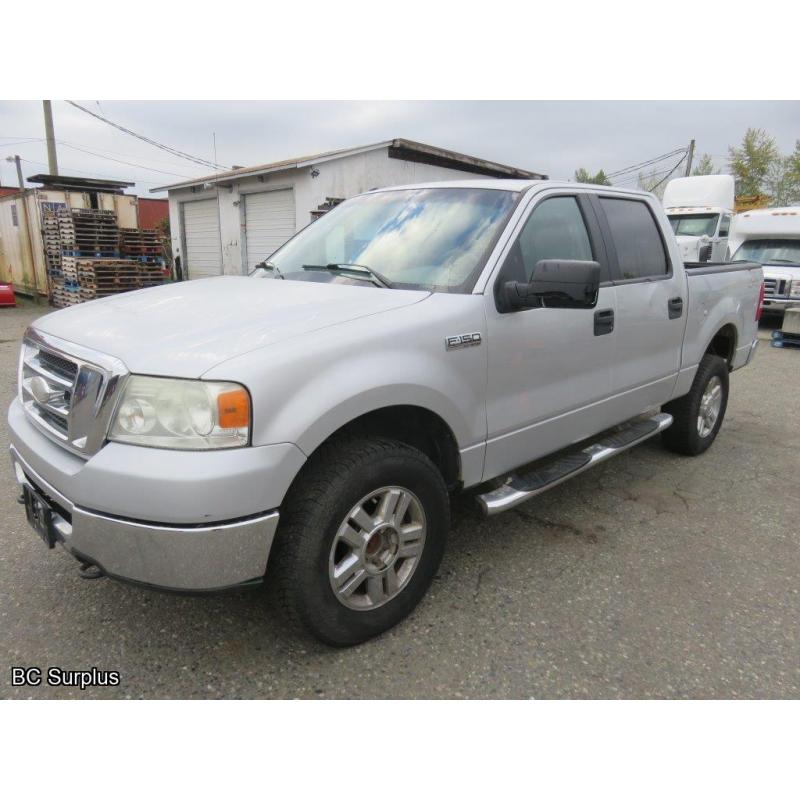 Q-1008: 2008 Ford F150 XLT Crew Cab 4x4 Pickup – 265517 kms