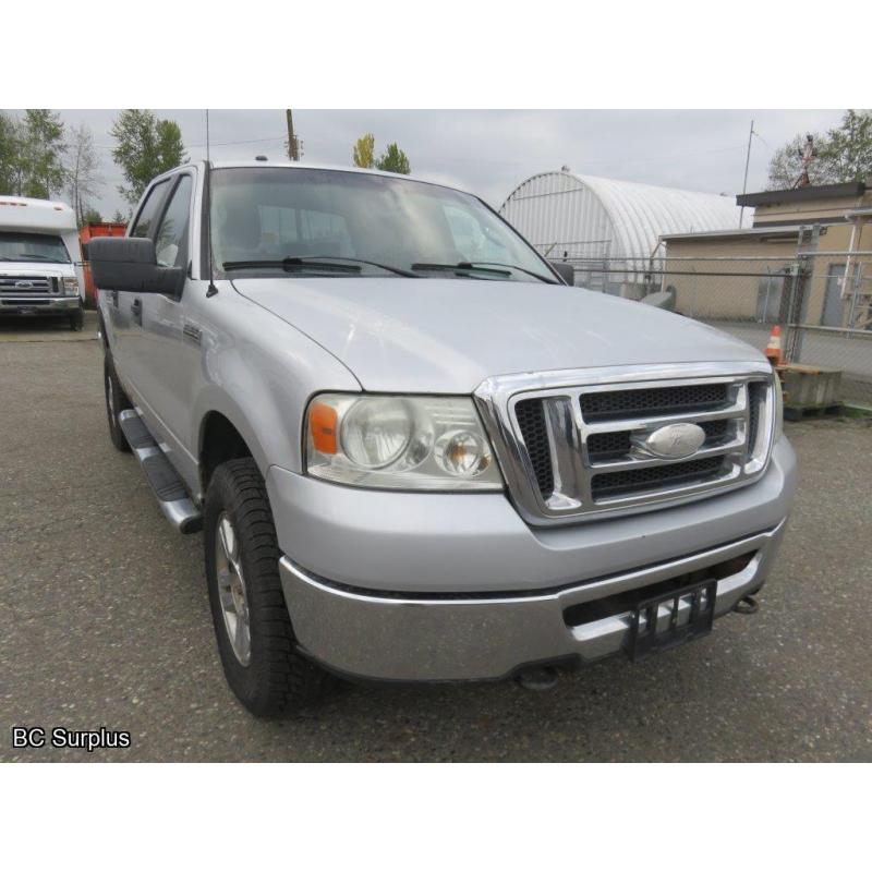 Q-1008: 2008 Ford F150 XLT Crew Cab 4x4 Pickup – 265517 kms