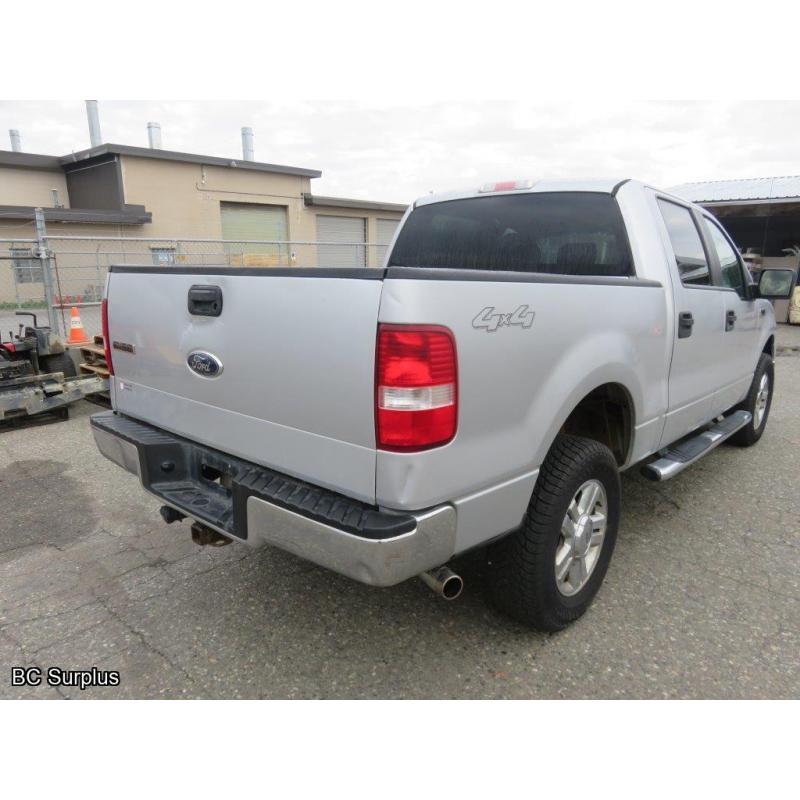 Q-1008: 2008 Ford F150 XLT Crew Cab 4x4 Pickup – 265517 kms