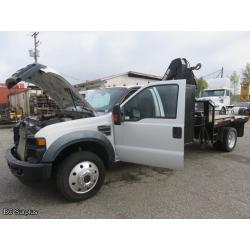 Q-1013: 2009 Ford F550 XL SD 4x4 with Hiab 060 Crane – 138840 kms