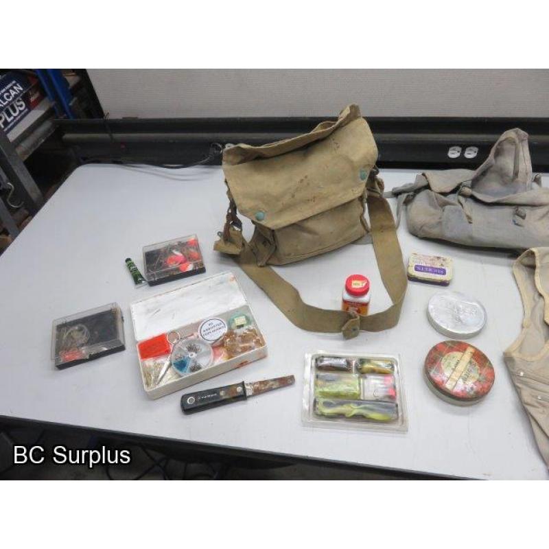 Q-86: Fishing Supplies; Vest; Fish Finder – 1 Lot