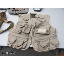 Q-86: Fishing Supplies; Vest; Fish Finder – 1 Lot