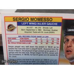 Q-9: Autographed Sergio Memesso Hockey Cards – 2 Items