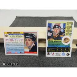 Q-9: Autographed Sergio Memesso Hockey Cards – 2 Items