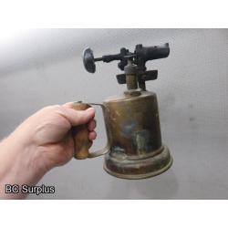 Q-69: Vintage Brass Blow Torches – 3 Items