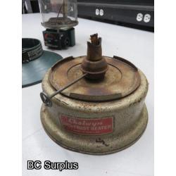 Q-76: Lantern; Stove; Frost Heater – 3 Items