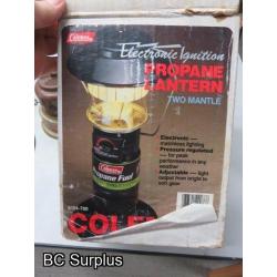 Q-76: Lantern; Stove; Frost Heater – 3 Items