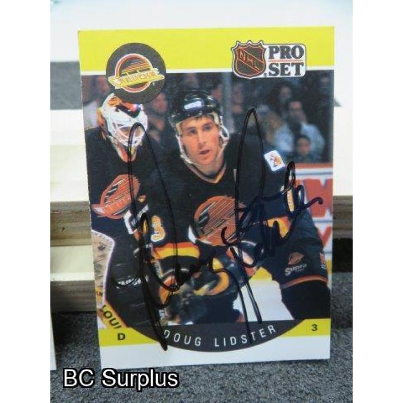 Q-11: Autographed Doug Lidster Hockey Cards – 2 Items