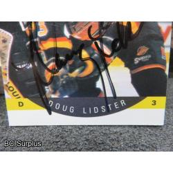 Q-11: Autographed Doug Lidster Hockey Cards – 2 Items