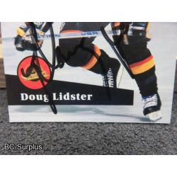 Q-11: Autographed Doug Lidster Hockey Cards – 2 Items