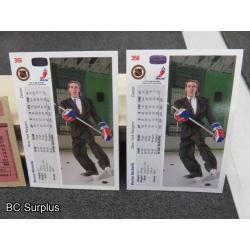 Q-13: Autographed Bernie Nicholls Hockey Cards – 4 Items