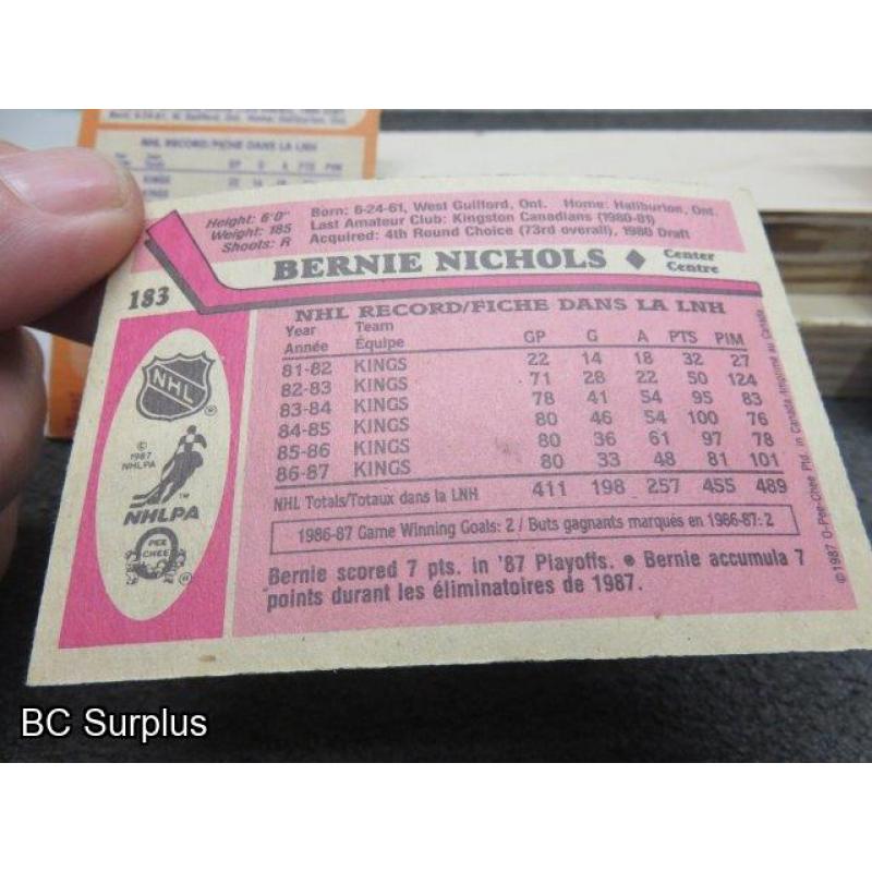 Q-13: Autographed Bernie Nicholls Hockey Cards – 4 Items