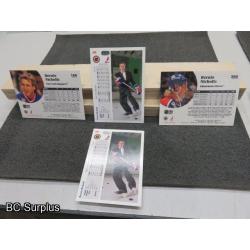 Q-14: Autographed Bernie Nicholls Hockey Cards – 4 Items