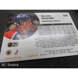 Q-14: Autographed Bernie Nicholls Hockey Cards – 4 Items