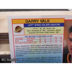 Q-3: Autographed Lumme & Valk Hockey Cards – 2 Items