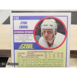 Q-3: Autographed Lumme & Valk Hockey Cards – 2 Items