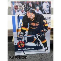 Q-4: Autographed Doug Lidster Hockey Cards – 2 Items