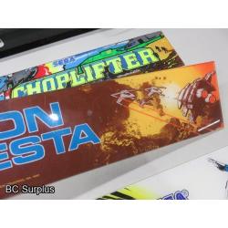 Q-30: Sega Video Game Headers – Various – 3 Items