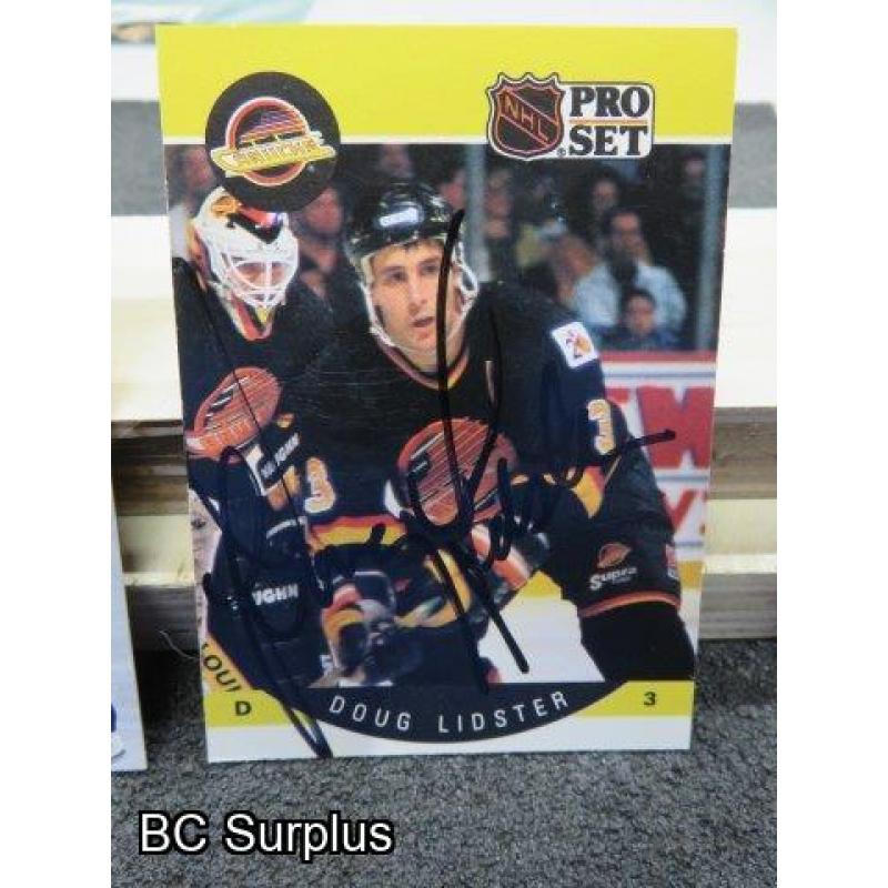 Q-4: Autographed Doug Lidster Hockey Cards – 2 Items