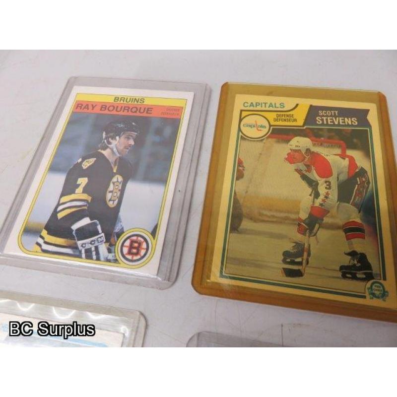 Q-44: Hockey Cards – 1980 to 1986 – Various – 9 Items