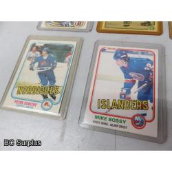 Q-44: Hockey Cards – 1980 to 1986 – Various – 9 Items