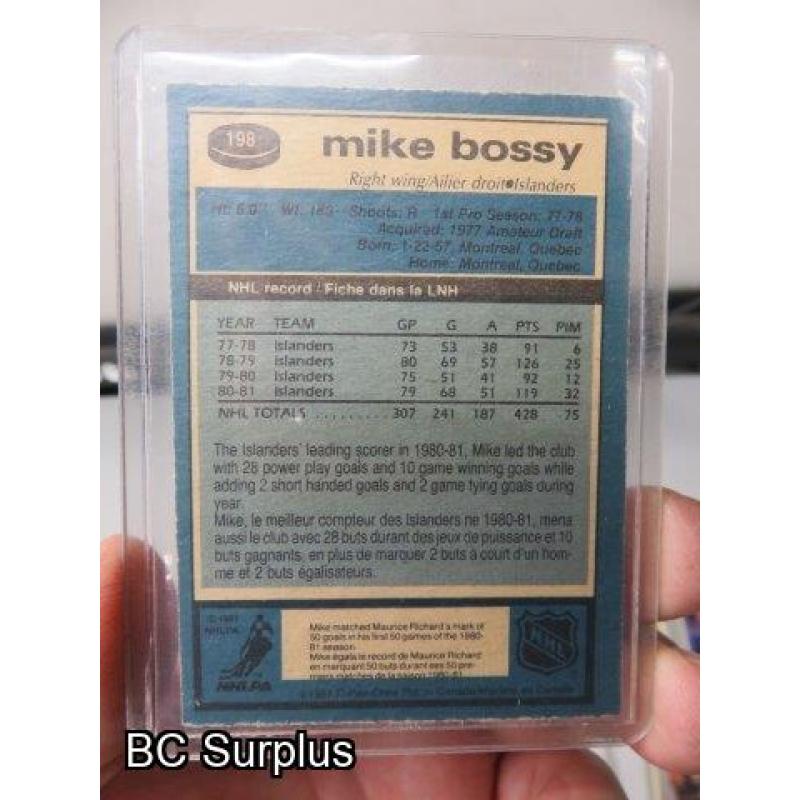 Q-44: Hockey Cards – 1980 to 1986 – Various – 9 Items