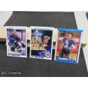 Q-6: Autographed Bill Ranford Hockey Cards – 3 Items