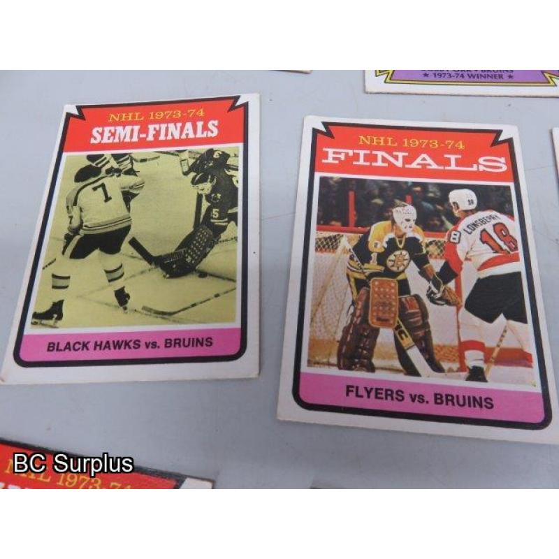 Q-47: Hockey Cards – 1972 to 1974 – Various – 18 Items