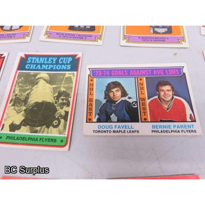 Q-47: Hockey Cards – 1972 to 1974 – Various – 18 Items