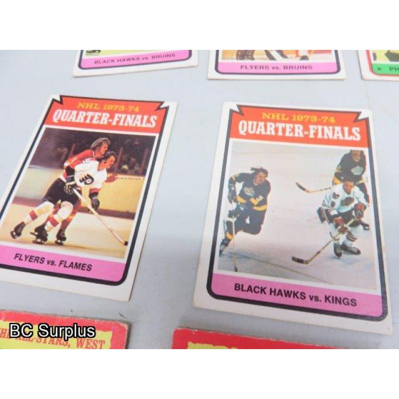 Q-47: Hockey Cards – 1972 to 1974 – Various – 18 Items