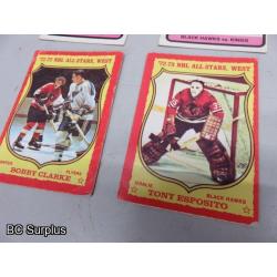 Q-47: Hockey Cards – 1972 to 1974 – Various – 18 Items