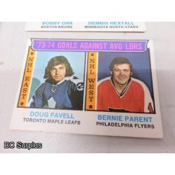 Q-47: Hockey Cards – 1972 to 1974 – Various – 18 Items