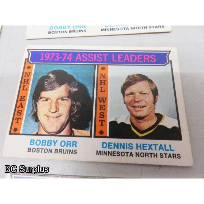 Q-47: Hockey Cards – 1972 to 1974 – Various – 18 Items