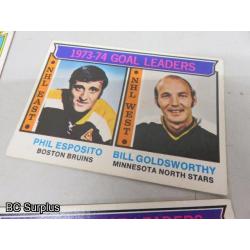 Q-47: Hockey Cards – 1972 to 1974 – Various – 18 Items