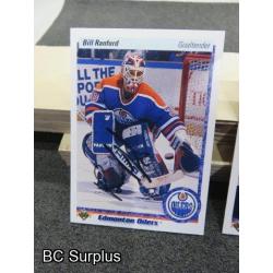 Q-6: Autographed Bill Ranford Hockey Cards – 3 Items