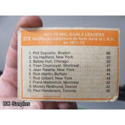 Q-48: Hockey Cards – 1971 to 1972 – Various – 24 Items