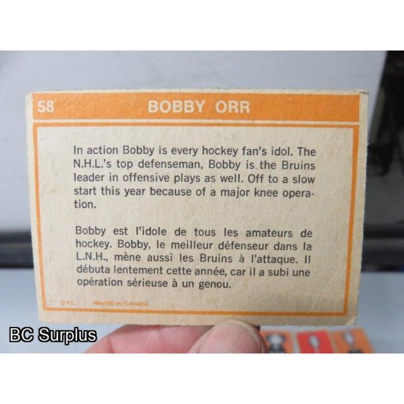 Q-48: Hockey Cards – 1971 to 1972 – Various – 24 Items