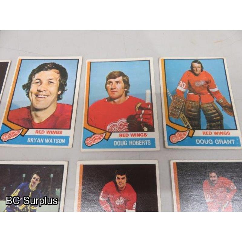 Q-49: Buffalo & Detroit Hockey Cards – 1972 to 1974 – 29 Items