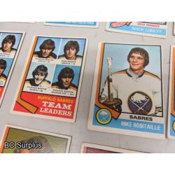 Q-49: Buffalo & Detroit Hockey Cards – 1972 to 1974 – 29 Items