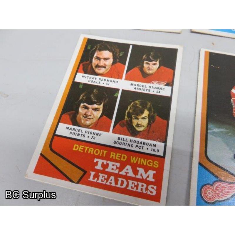 Q-49: Buffalo & Detroit Hockey Cards – 1972 to 1974 – 29 Items