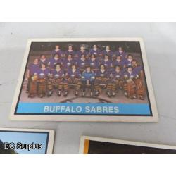 Q-49: Buffalo & Detroit Hockey Cards – 1972 to 1974 – 29 Items