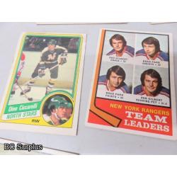 Q-50: Hockey Cards – 1972 to 1984 – Various – 32 Items