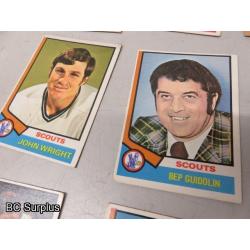 Q-50: Hockey Cards – 1972 to 1984 – Various – 32 Items