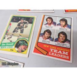 Q-50: Hockey Cards – 1972 to 1984 – Various – 32 Items