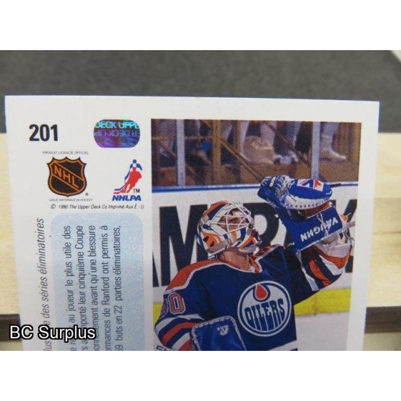 Q-6: Autographed Bill Ranford Hockey Cards – 3 Items