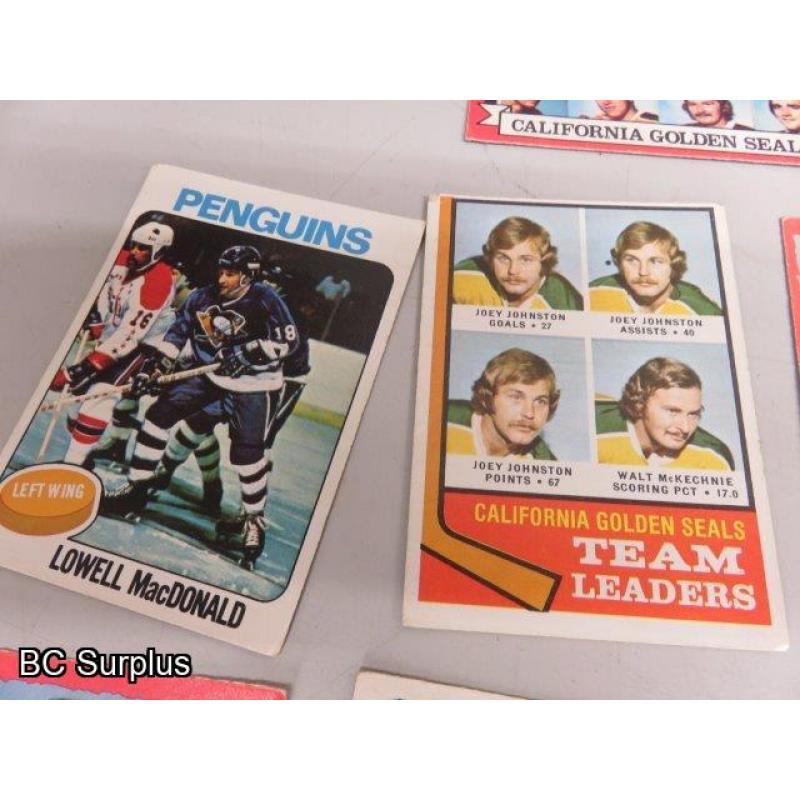 Q-51: Hockey Cards – 1972 to 1975 - Various Teams – 45 Items