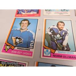 Q-51: Hockey Cards – 1972 to 1975 - Various Teams – 45 Items