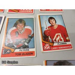 Q-52: Hockey Cards – 1972 to 1986 – Various Teams – 45 Items