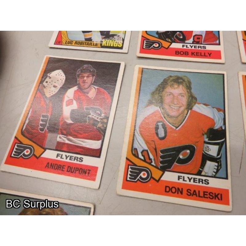 Q-52: Hockey Cards – 1972 to 1986 – Various Teams – 45 Items