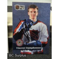 Q-7: Autographed Damphousse & Klima Hockey Cards – 3 Items